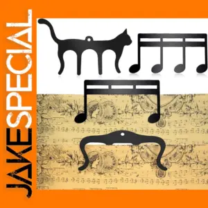 Cute Cat Metal Music Book Clips Set