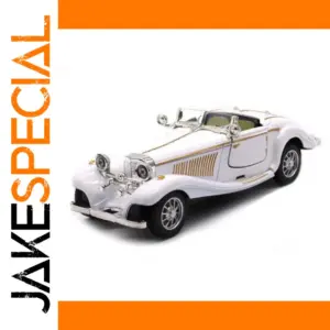 White 1:28 Scale Classic Diecast Car Model