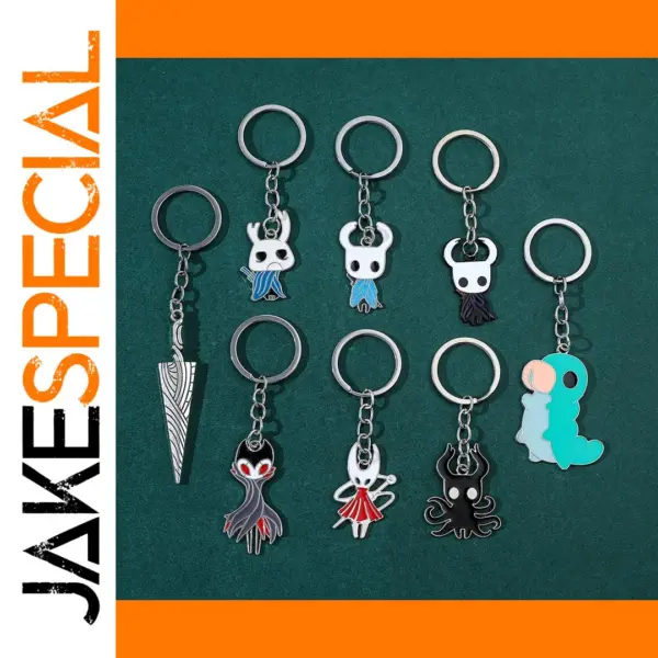 Hollow Knight Octopus Metal Keychain
