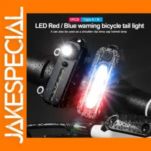 USB Rechargeable Red Blue Police Warning Light