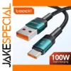 100W Fast Charging USB Type-C Cable 6A