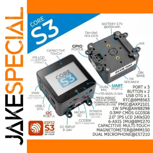 M5Stack CoreS3 ESP32S3 Development Kit