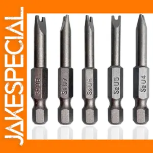 5pcs Magnetic U-shaped Screwdriver Bits Set