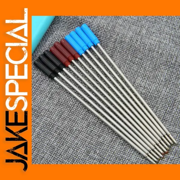 10 Pack Metal Ballpoint Pen Refills 1.0mm