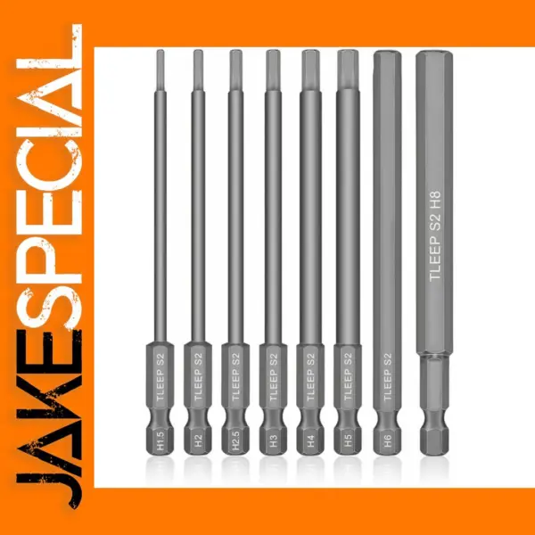 8 Pcs Hex Shank Drill Bit Set 1.5-8mm