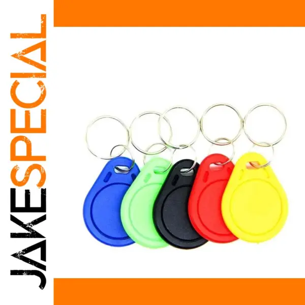 5-Pack 125KHz RFID Rewritable Keyfobs for Access Control
