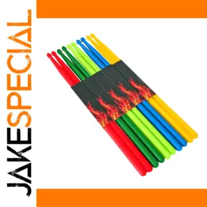 Colorful 5A Nylon Drum Sticks Pair