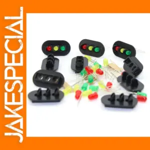 O Scale Railway Signal Heads with LEDs Set