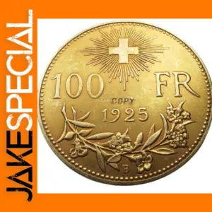 1925 Switzerland 100 Francs Gold Plated Replica