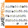 HO Scale Model Bicycles Set with Racks 24pcs