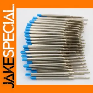 100pcs Blue Ballpoint Pen Refills