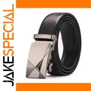 Luxury Men's Business Belt with Metal Buckle