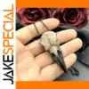 3D Raven Skull Necklace for Gothic Style Lovers
