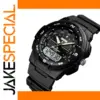 Men's Waterproof Sports Watch with Dual Time Display