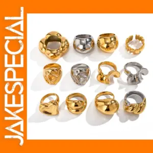 Vintage Gold Silver Smooth Domed Design Ring