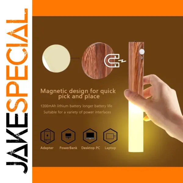 Motion Sensor LED Wall Lamp with Magnetic Base