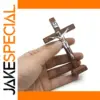 Wooden Jesus Cross with Stand for Religious Decor