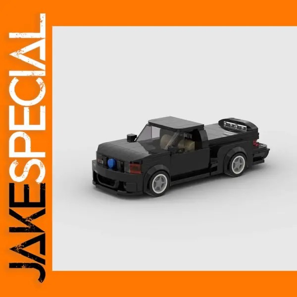 Supercar Racing Pickup Truck Building Blocks Set