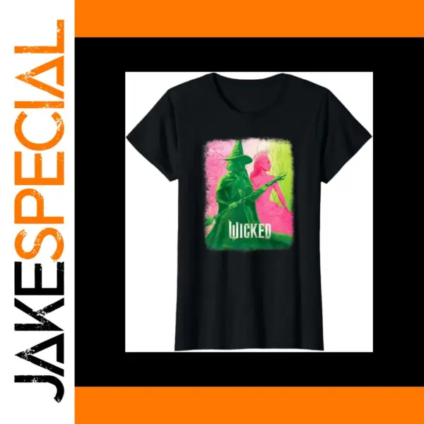 Elphaba & Glinda Cartoon T-Shirt for Women