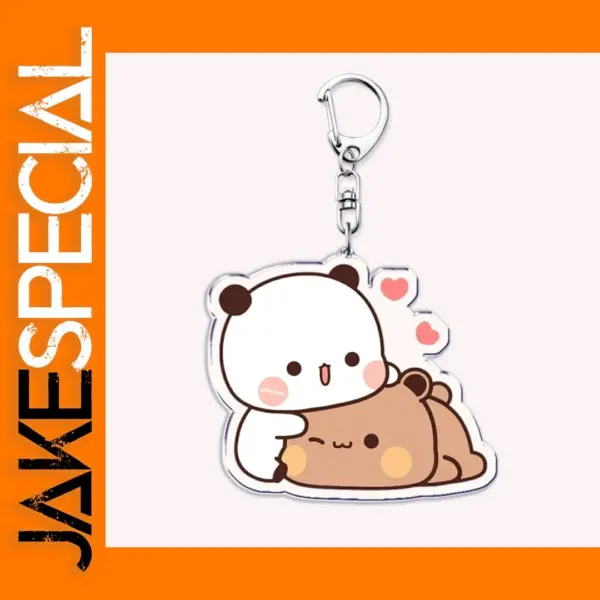 Cute Bear Acrylic Keychain Pendant Gift