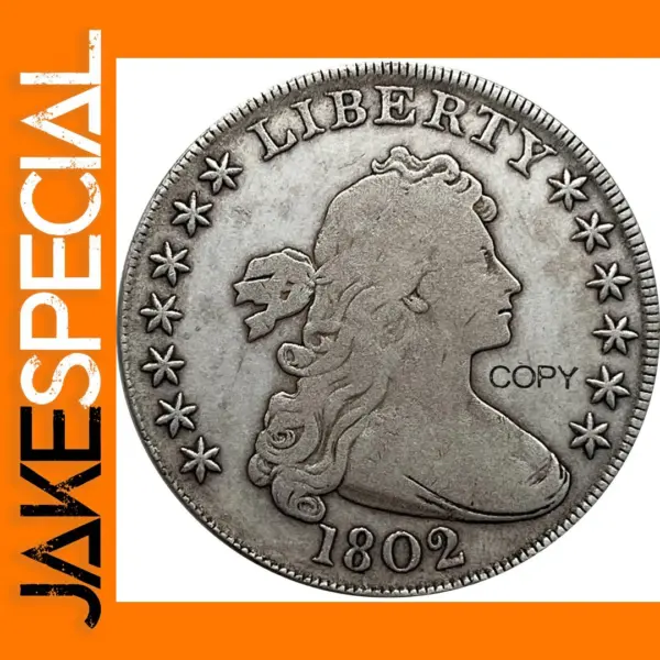 Draped Bust Eagle Silver Plated Coin Replica