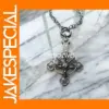 Inverted Baphomet Cross Pendant Necklace
