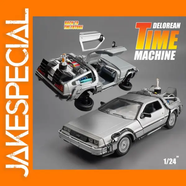 Welly 1:24 Diecast DMC-12 DeLorean Model Car