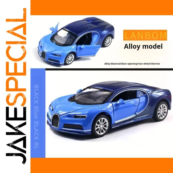 1:36 Bugatti Diecast Toy Car Model