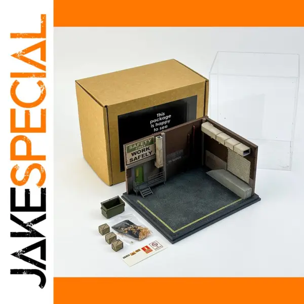 1:64 Resin Parking Lot Scene Model Display