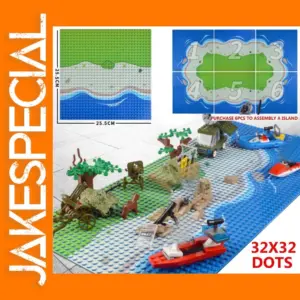 32x32 Dots Island Base Plate for Building