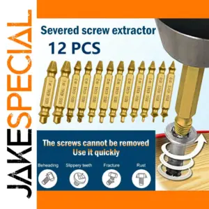 12pcs HSS Damaged Screw Extractor Set