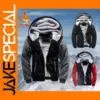Men's Black Hooded Jacket Casual Sportswear