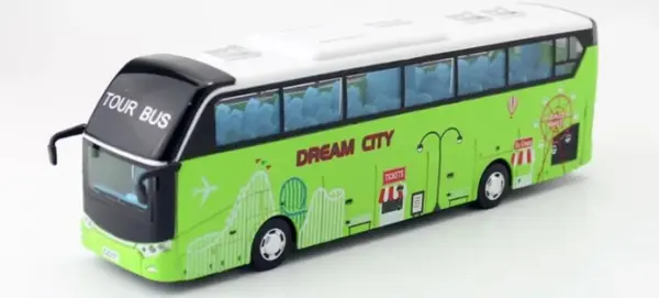 1:50 Alloy Tourist Bus Model Simulation Lights - Image 12