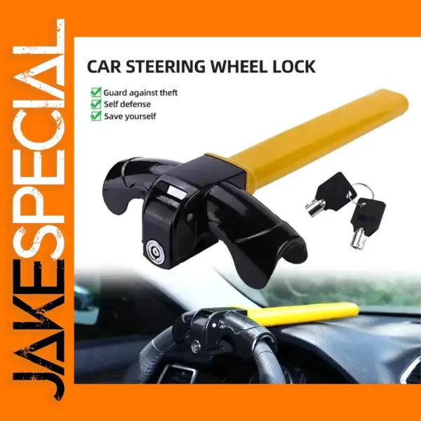 Universal Car Steering Wheel Lock with Keys