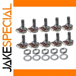 10PC Chrome Guitar Tone Potentiometers