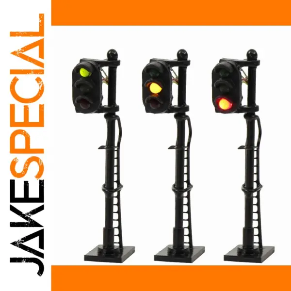 Evemodel 3-Pack N Scale Traffic Signals