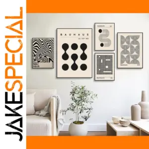 Bauhaus Geometric Canvas Wall Art Print