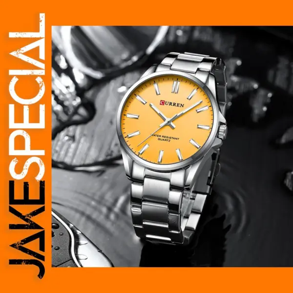 Luxury Stainless Steel Quartz Wrist Watch