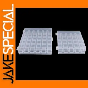 25/36 Pcs Clear Sewing Machine Bobbins Storage