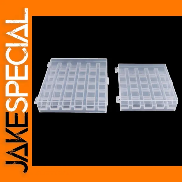 25/36 Pcs Clear Sewing Machine Bobbins Storage