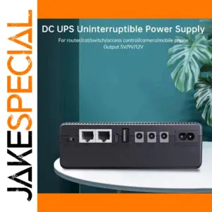 DC UPS Battery Backup 10400mAh Multi-Output