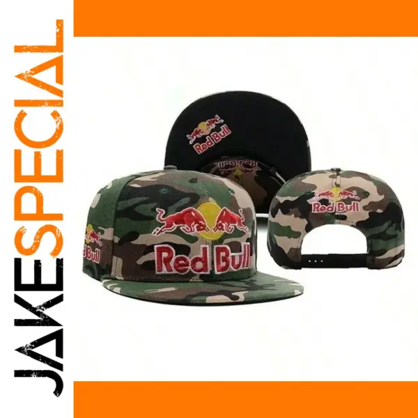 Red Bull Snapback Baseball Cap for Men