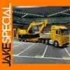 Diecast 1:76 Scale Excavator & Semi Trailer Model