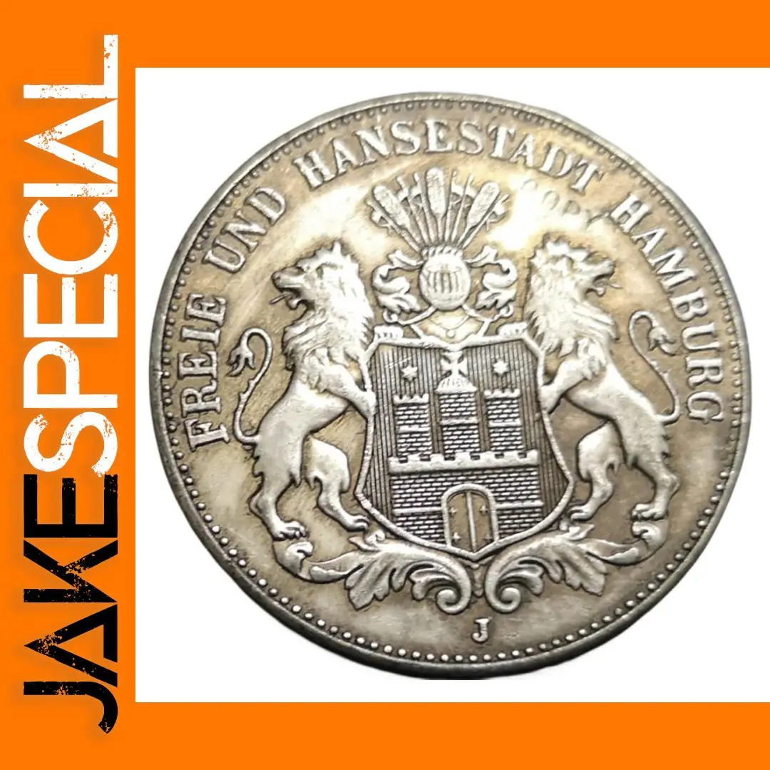 Vintage 1912 Hamburg 3 Mark Replica Collectible 1 Vintage 1912 Hamburg 3 Mark Replica Collectible