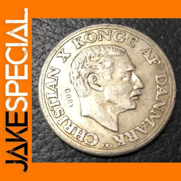 1937 Denmark 2 Kroner Christian X Coin Replica