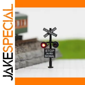 N Scale Railroad Crossing Signal with LEDs
