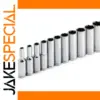11-Piece Metric Chrome Socket Set 1/4-Inch Drive