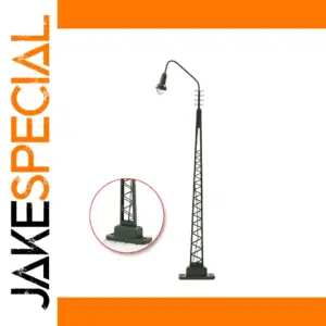3pcs HO Scale Lattice Mast Lamps with Resistors