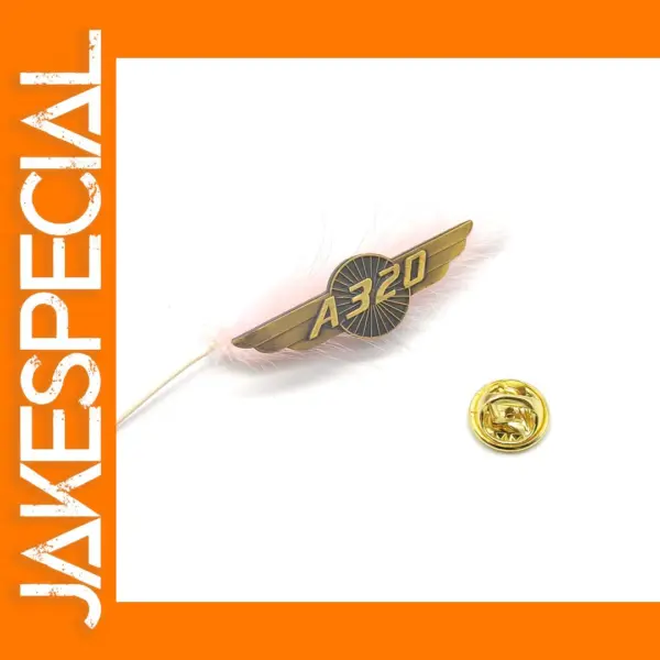 A320 Vintage Bronze Airline Crew Brooch