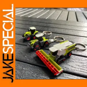 Metal Farm Tool Tractor Keychain Model 8900